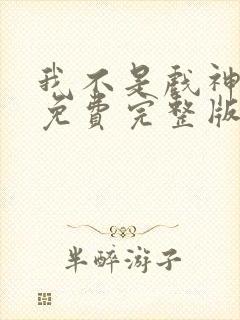 我不是戏神小说免费完整版txt封面