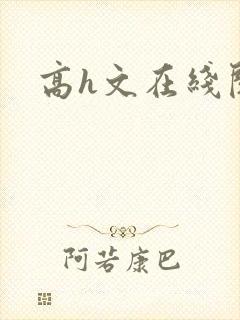 高h文在线阅读