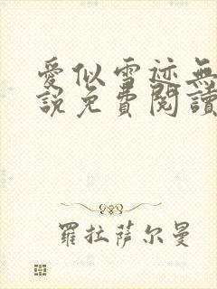 爱似雪迹无声小说免费阅读
