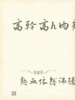 高干高h肉辣文