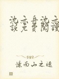 沈亦舟沈亦川小说免费阅读最新章节