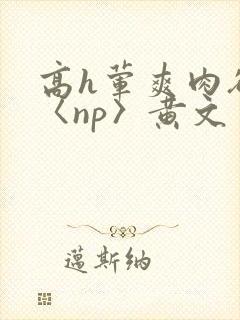 高h荤爽肉欲文〈np〉黄文