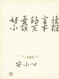 好看的言情都市小说完本推荐