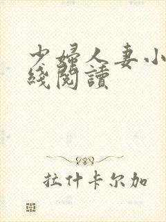 少妇人妻小说在线阅读