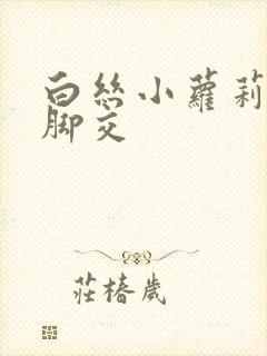 白丝小萝莉玉足脚交