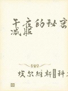 午夜的秘密无删减版