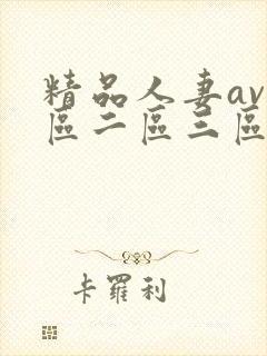 精品人妻av一区二区三区