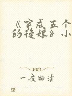 《穿成五个反派的后娘》小说