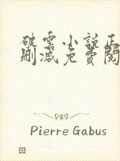 破云小说正版无删减免费阅读全文