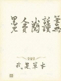 黑人小说笔趣阁免费阅读无弹窗