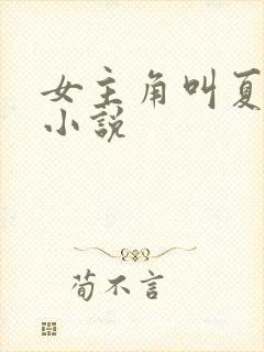 女主角叫夏沫的小说