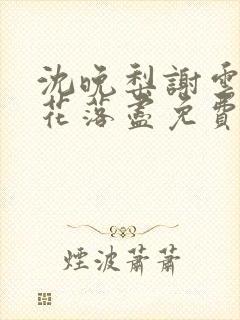 沈晚梨谢云迟梨花落尽免费阅读封面