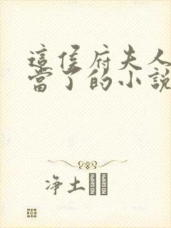 这侯府夫人我不当了的小说