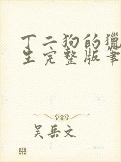 丁二狗的猎艳人生完整版笔趣阁