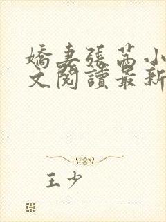 娇妻张茜小说全文阅读最新章节更新