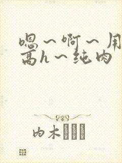 嗯～啊～用力～高h～纯肉封面