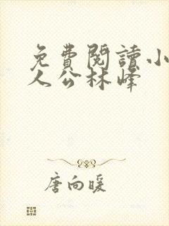 免费阅读小说主人公林峰