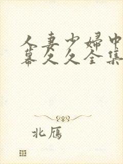 人妻少妇中文字幕久久全集