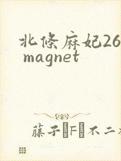 北条麻妃26部 magnet