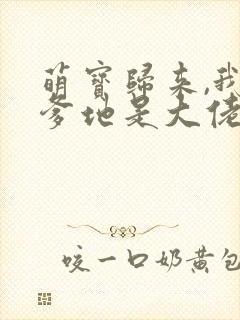 萌宝归来,我的爹地是大佬封面