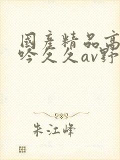 国产精品高潮呻吟久久av野狼