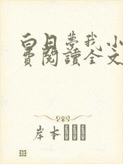 白日梦我小说免费阅读全文无删减