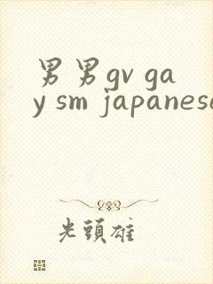 男男gv gay sm japanese网站封面