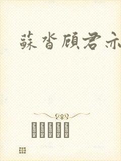 苏沓顾君亦结局封面