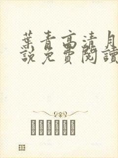 叶青高清月的小说免费阅读笔趣阁封面