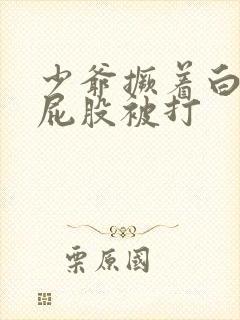 少爷撅着白嫩光屁股被打