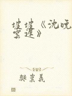 坡坡《沈晚梨谢云迟》