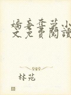 娇妾夺荣小说全文免费阅读