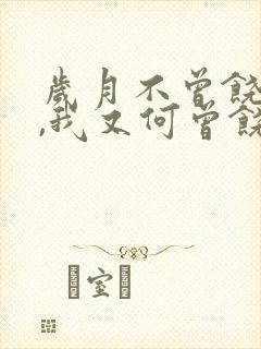 岁月不曾饶过我,我又何曾饶过岁月