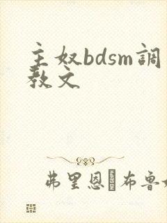 主奴bdsm调教文封面