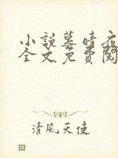 小说慕晴夜君博全文免费阅读