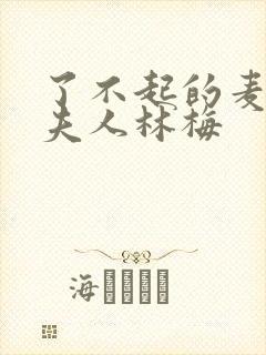 了不起的麦瑟尔夫人林梅