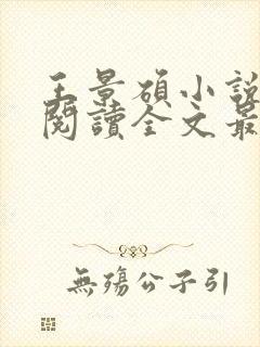 王景硕小说免费阅读全文最新章节封面