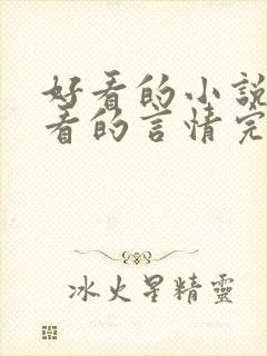 好看的小说女生看的言情完结小说