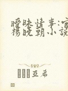 暧昧情事:官妻杨晓朝小说免费阅读