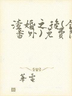 渣婚之后(全文 番外)免费阅读封面