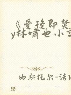 《爱后即焚》by林啸也小说在线阅读