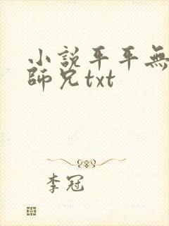 小说平平无奇大师兄txt
