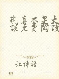 我真不是大佬小说免费阅读