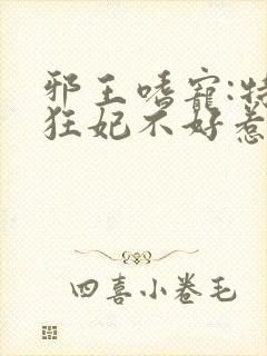 邪王嗜宠:特工狂妃不好惹封面