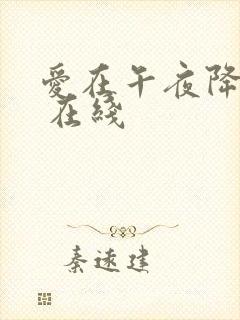 爱在午夜降临前 在线