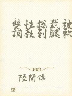 双性总裁被主人调教到腿软