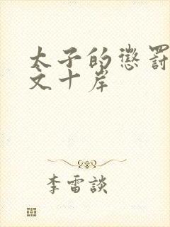 太子的惩罚训诫文十岸