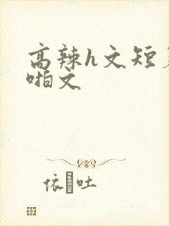 高辣h文短篇啪啪文封面