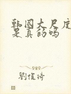 韩国大尺度电影是真的吗