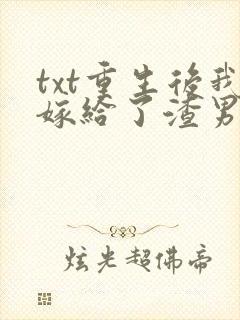 txt重生后我嫁给了渣男的死对头下载封面